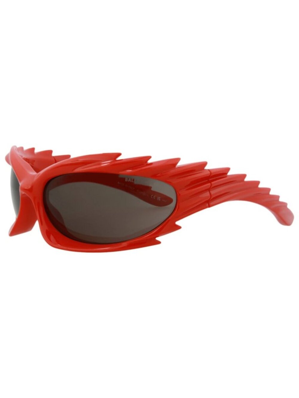 New Balenciaga Women's Sunglasses Shield Wrap Bio Injection Frame Unisex Red Red